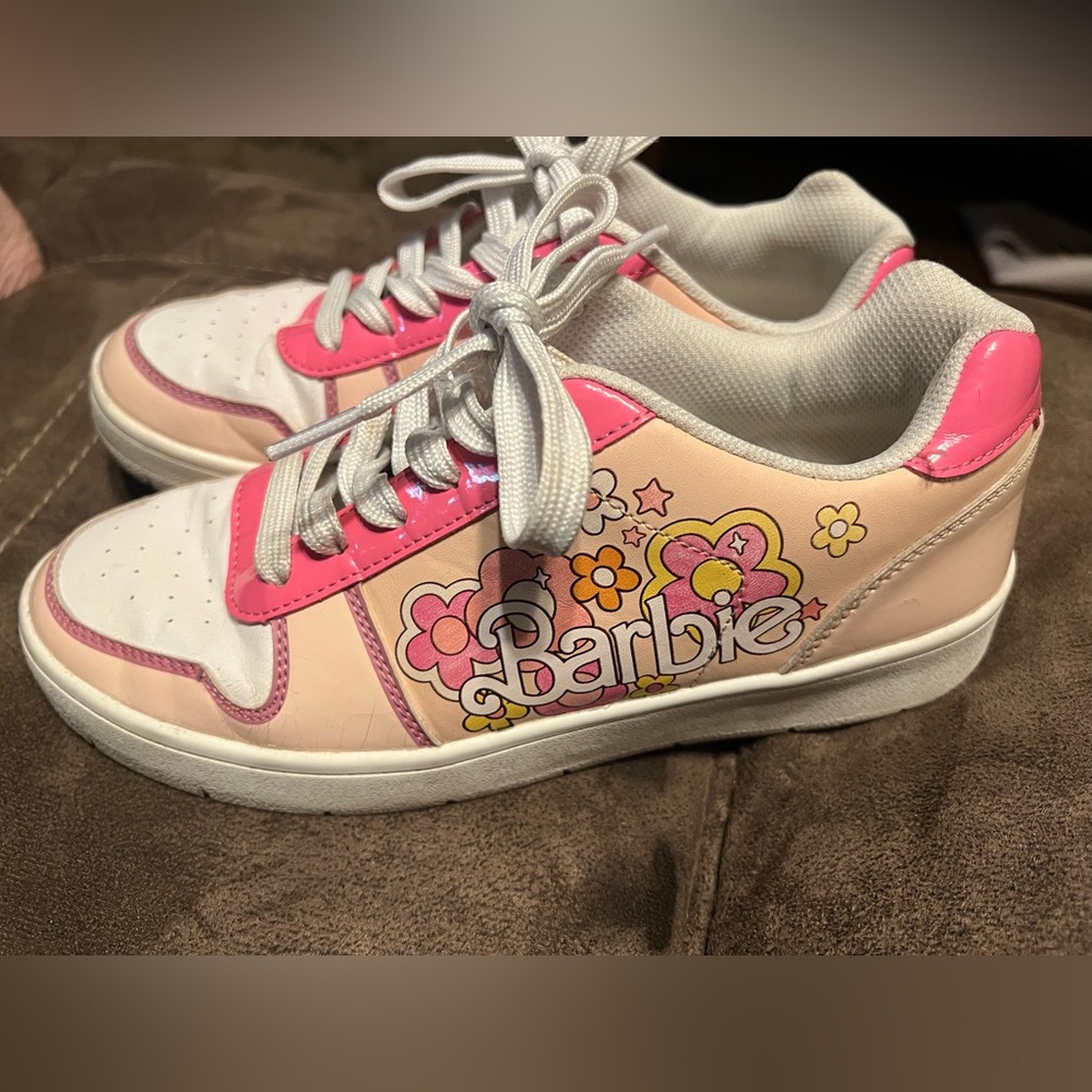 Barbie Pink and White Sneakers - Picture 2 of 5